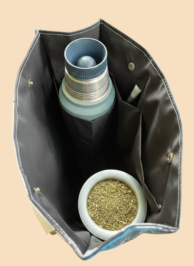 Bolso Matero  Blue Garden